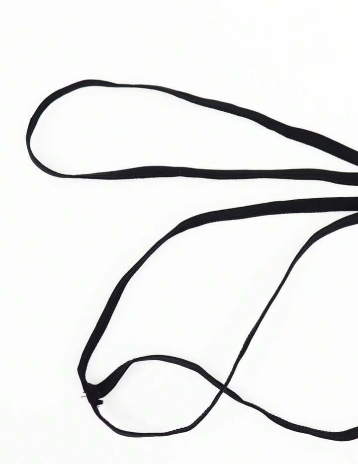 Fashionable Lace Trim Seamless Briefs For Men, Black, Waist Fit